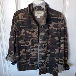 Pilcro Camouflage Military Jacket